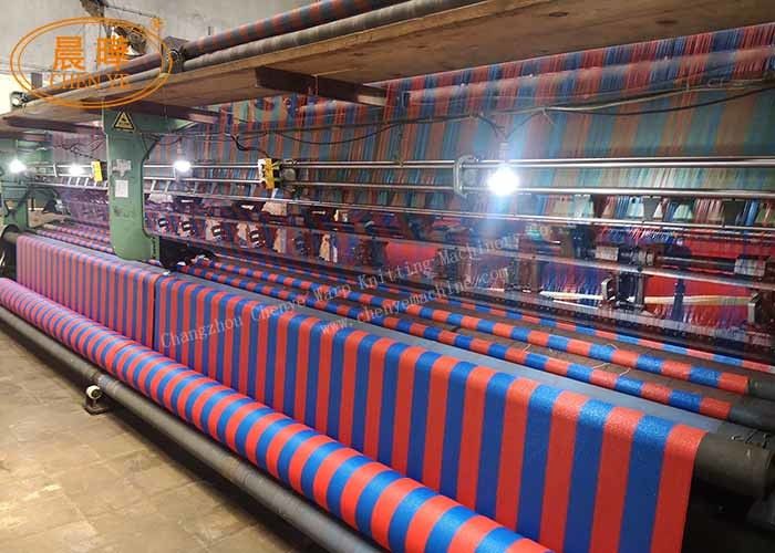 3-7.5KW Warp Weaving Knitting Machine For Balcony Shading Net Mesh Bag Making