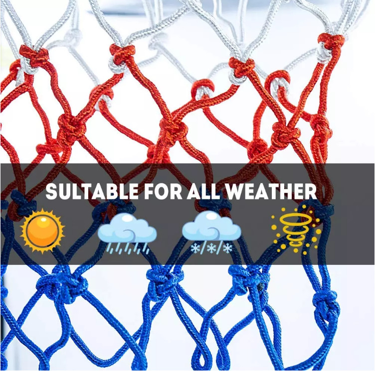 Wholesale Polyethylene 12*12cm american football and net set knotless sport net