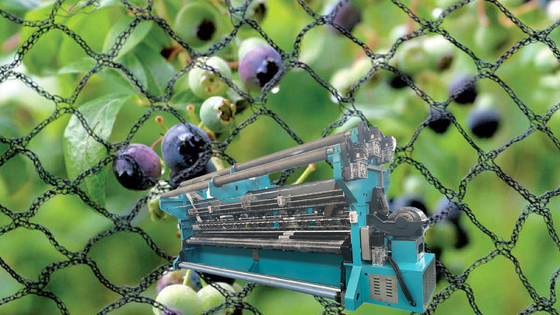 6100*1700*2400 HDPE Plastic Net Machine E6 Gauge 500-550rpm Speed