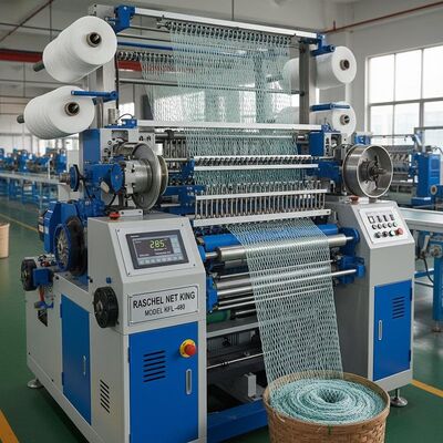 Raschel Machine Knotless Fishing Net Making Machine for Deep Sea Aquaculture with 200-480rpm Speed