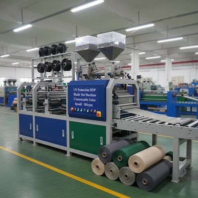 UV Protection HDPE Shade Net Making Machine with Customizable Color and 200-450rpm Speed